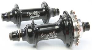 ELITE HUB RACE SET BLACK 10MM 28H