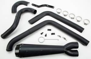 COMP S 2IN1 EXHAUST DYNA BLACK W/CF END CAP