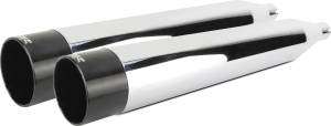 COMP S SLIP-ON TOURING TC CHROME W/BLK ALUMINUM END CAP