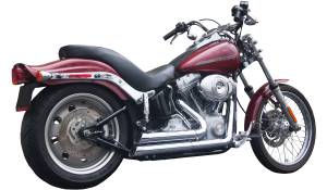 UPSTARTS 2-IN-2 EXHAUST CHROME SOFTAIL