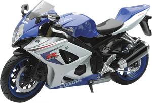 REPLICA 1:12 SUPER SPORT BIKE 08 SUZUKI GSX-R1000 BLUE