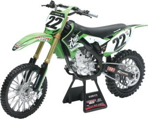 REPLICA 1:6 RACE BIKE 14 KAWASAKI KFX450 GREEN