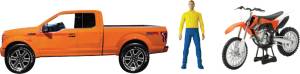 REPLICA 1:14 TRUCK/RACE BIKE FORD ORANGE/KTM 350SX ORANGE