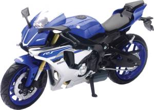 REPLICA 1:12 SUPER SPORT BIKE 16 YAMAHA YXF-R1 BLUE