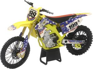 REPLICA 1:12 RACE BIKE SUZUKI RMZ450 YELLOW(PASTRANA)