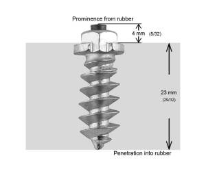 1"-25MM SHOULDER SCREW STUDS QTY 200