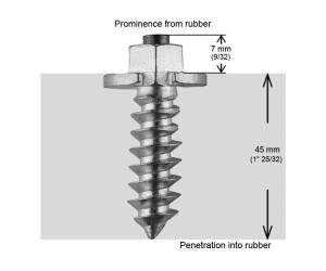 2"-50MM SHOULDER STUDS QTY 1000