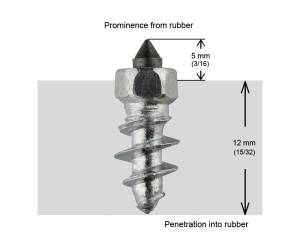 5/8"-15MM STD SCREW STUDS QTY 100