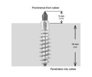 15/16"-24MM STD SCREW STUDS QTY 150